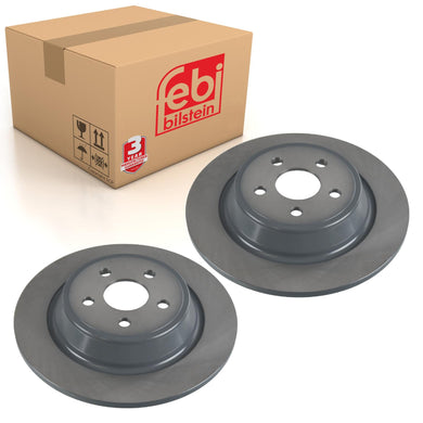 Pair of Brake Disc Fits Ford Galaxy 4x4 Kuga 4x4 Van 4x4 S-MAX 4x4 Febi 107730