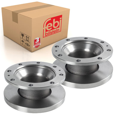 Pair of Brake Disc Fits Volvo Commercial OE 3095653 Febi 107999