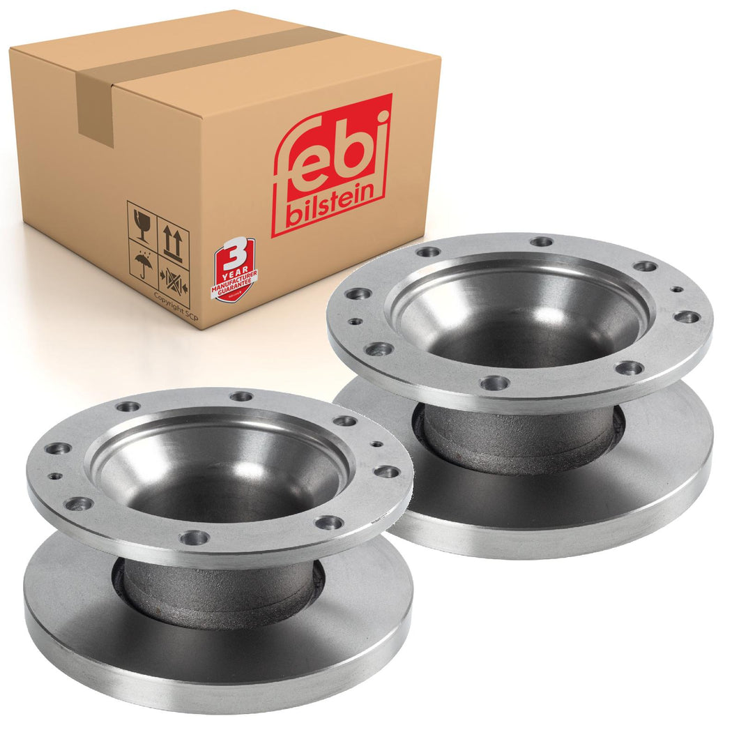 Pair of Brake Disc Fits Volvo Commercial OE 3095653 Febi 107999