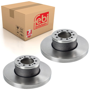 Pair of Brake Disc Fits Volvo Commercial OE 3095652 Febi 108002