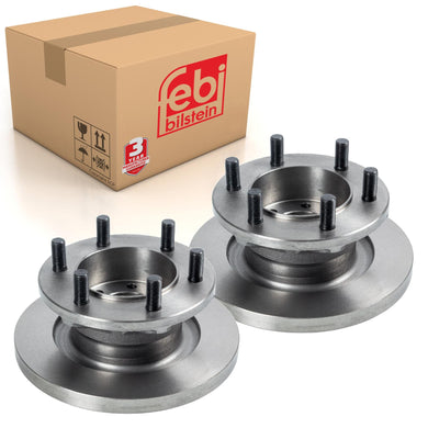 Pair of Brake Disc Fits IVECO (LCV) Daily 35C10 Daily 35C11 Daily 35 Febi 108117