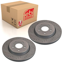Load image into Gallery viewer, Pair of Brake Disc Fits Vauxhall OE 569094 Febi 108196
