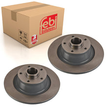 Load image into Gallery viewer, Pair of Brake Disc Inc Wheel Bearing &amp; Abs Sensor Ring Fits Renault Febi 108200