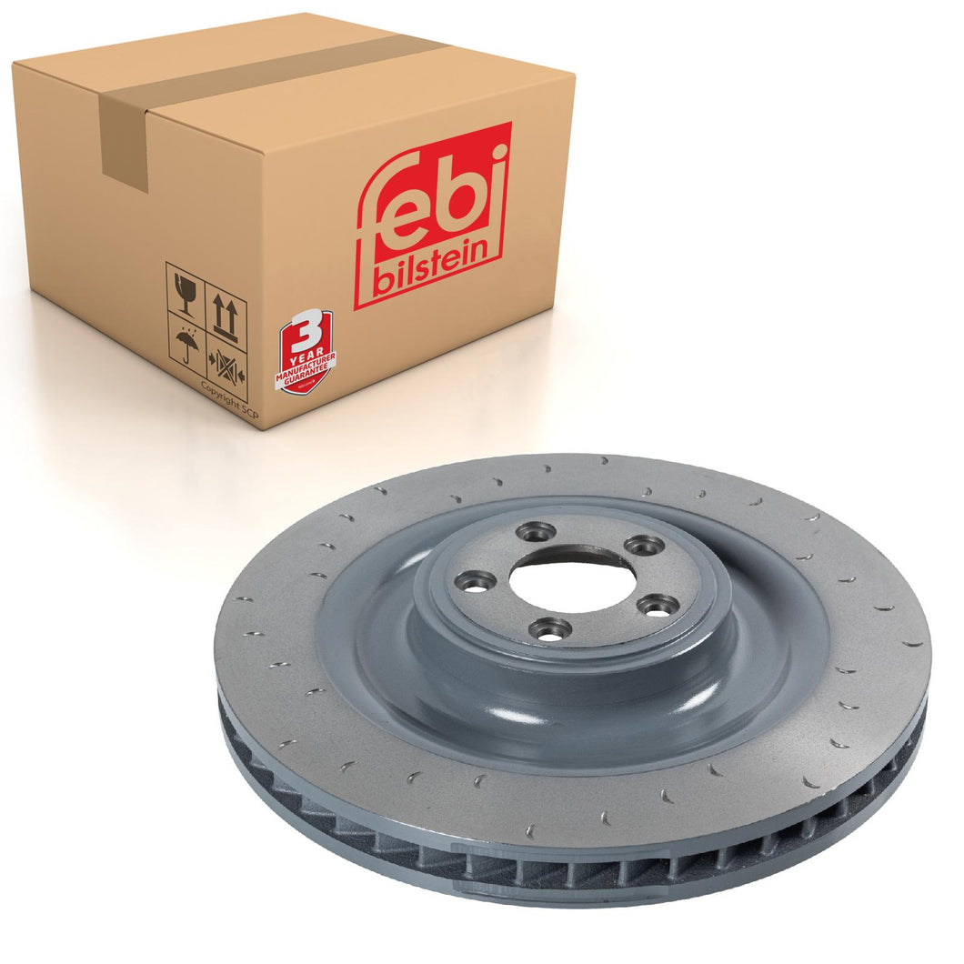 Front Left Brake Disc Fits Jaguar XK XK8 XKRS C2P10565 Febi 108209