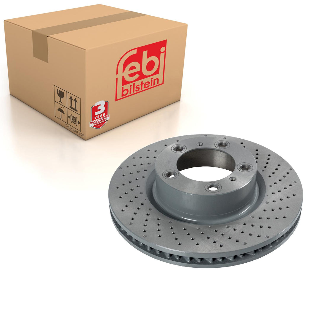 Front Right Brake Disc Fits Porsche OE 997 351 402 01 Febi 108336