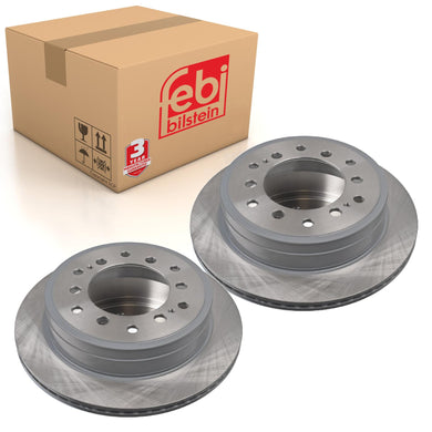 Pair of Brake Disc Fits Toyota FJ Cruiser 4x4 Fortuner 4x4 Land Crui Febi 108388