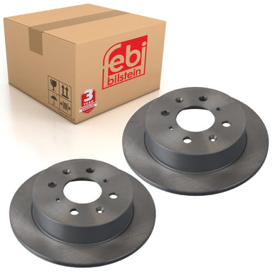 Pair of Rear Brake Disc Fits Honda OE 42510SR3A11 Febi 108390