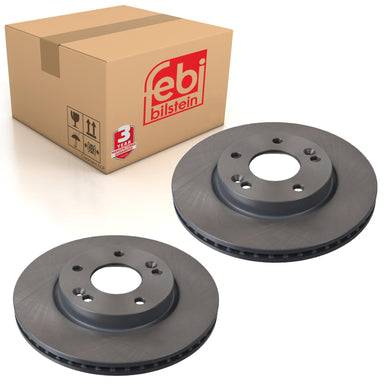 Pair of Brake Disc Fits KIA Cee’d Proceed OE 51712A6000 Febi 108394