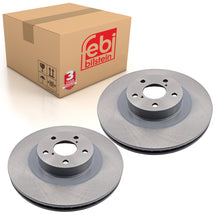 Load image into Gallery viewer, Pair of Front Brake Disc Fits Subaru OE 26300SA001 Febi 108400