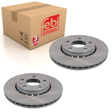 Pair of Front Brake Disc Fits Renault OE 40 20 679 02R Febi 108405