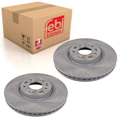 Pair of Brake Disc Fits KIA Sorento 4x4 OE 517122P700 Febi 108408