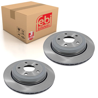 Pair of Brake Disc Fits Jeep Grand Cherokee 4x4 OE 68035022AD Febi 108409