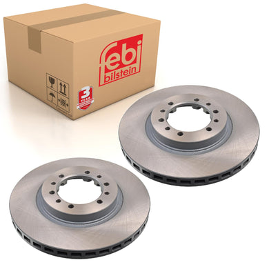 Pair of Brake Disc Fits Mitsubishi Challenger 4x4 Dignity L200 4x4 M Febi 108415