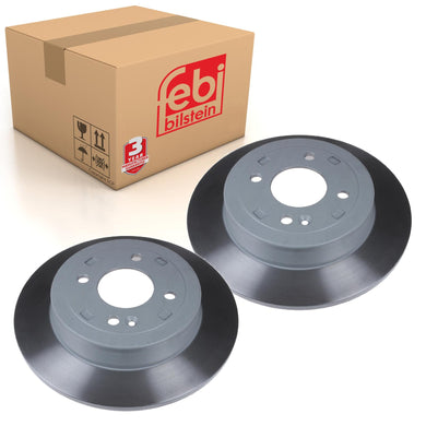 Pair of Brake Disc Fits KIA Rio Stonic OE 584110U300 Febi 108420