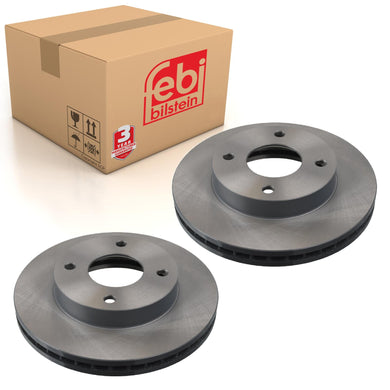 Pair of Brake Disc Fits Nissan Evalia NV200 OE 40206JX00A Febi 108425