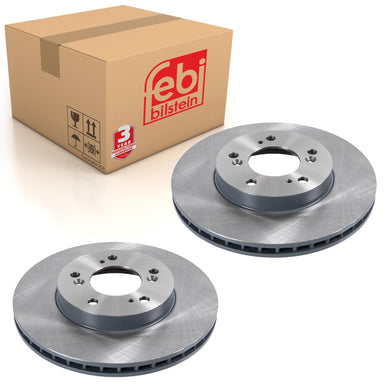 Pair of Brake Disc Fits Honda Civic CR-V 4WD HR-V 4WD Integra R Odys Febi 108428