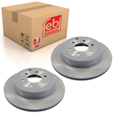 Pair of Brake Disc Fits Nissan Pathfinder 4WD OE 43206EB300 Febi 108440