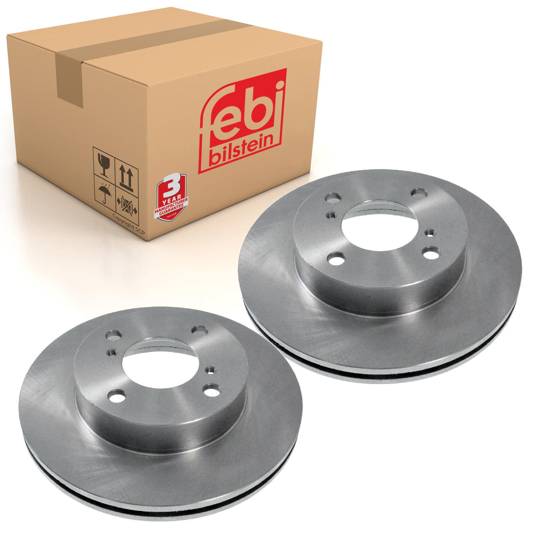 Pair of Front Brake Disc Fits Suzuki OE 55311M68K10 Febi 108443