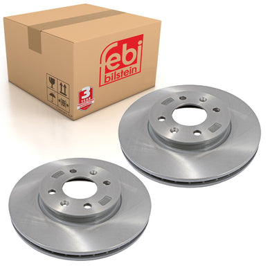 Pair of Brake Disc Fits KIA Rio OE 517120U000 Febi 108447