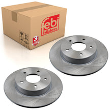Load image into Gallery viewer, Pair of Rear Brake Disc Fits Nissan OE 432064U101 Febi 108459