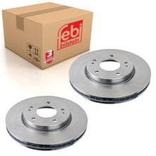 Load image into Gallery viewer, Pair of Front Brake Disc Fits Mitsubishi OE MR510966 Febi 108460