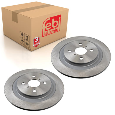 Pair of Rear Brake Disc Fits Toyota OE 424310D060 Febi 108462
