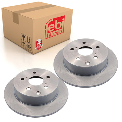 Pair of Brake Disc Fits Toyota Avensis Wagon OE 4243105050 Febi 108470
