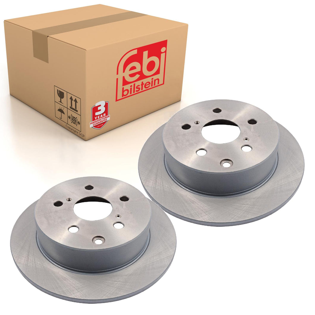 Pair of Brake Disc Fits Toyota Avensis Wagon OE 4243105050 Febi 108470