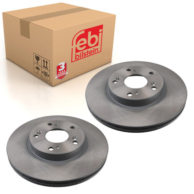 Pair of Brake Disc Fits Honda Civic CR-V 4WD OE 45251SCAE00 Febi 108474
