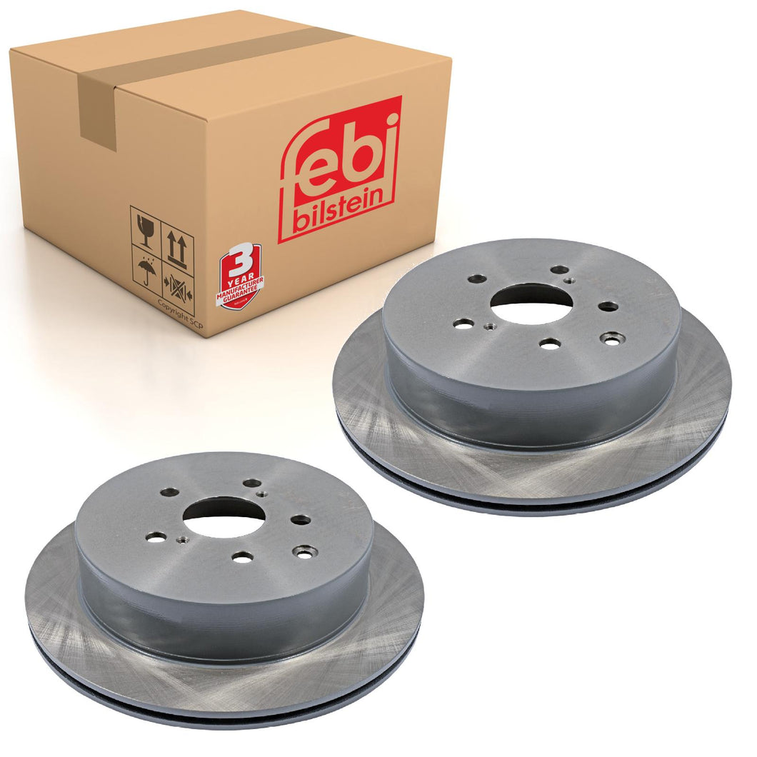 Pair of Brake Disc Fits Toyota OE 4243148080 Febi 108475