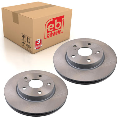 Pair of Brake Disc Fits Toyota Auris Corolla OE 4351212670 Febi 108481