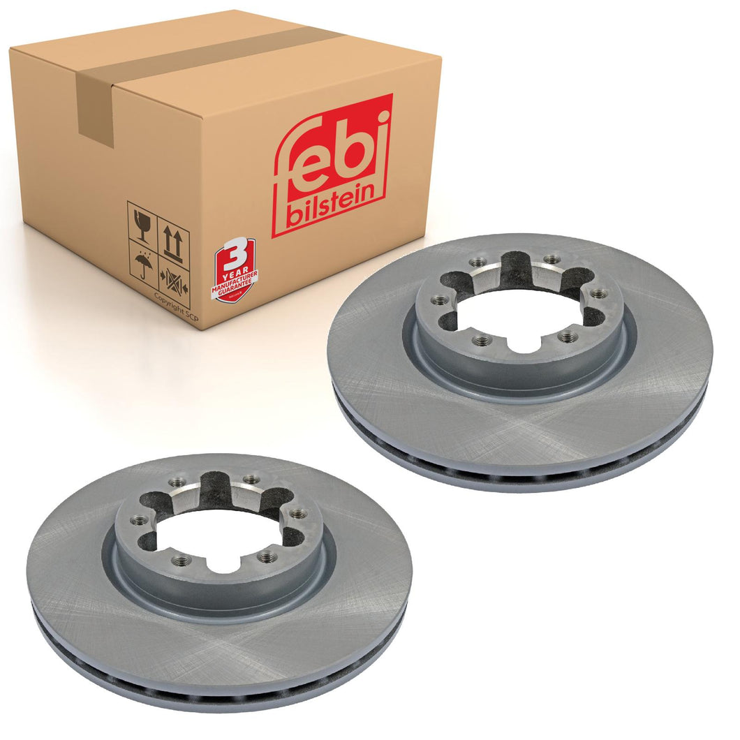 Pair of Brake Disc Fits Nissan Cabstar E NT400 Cabstar Febi 108492