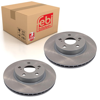 Pair of Brake Disc Fits Toyota Prius OE 4351247030 Febi 108496