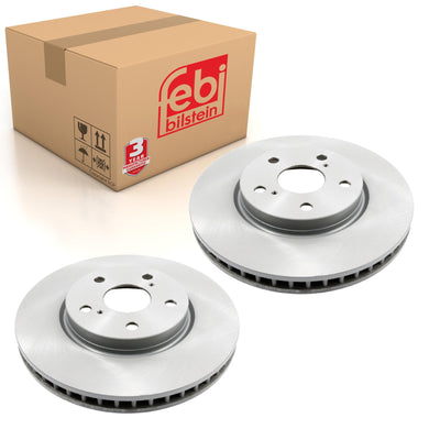 Pair of Brake Disc Fits Toyota Crown Majesta Mark 4x4 OE 4351230310 Febi 108498