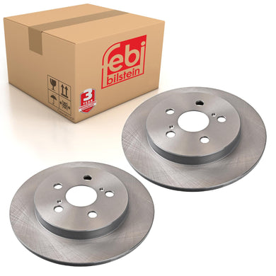 Pair of Brake Disc Fits Toyota Corolla Altis Matrix Prius PHV Verso Febi 108503