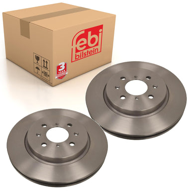 Pair of Brake Disc Fits Suzuki Swift OE 5531168L50 Febi 108504
