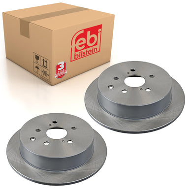 Pair of Rear Brake Disc Fits Toyota OE 4243148070 Febi 108518