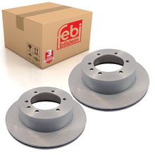 Load image into Gallery viewer, Pair of Rear Brake Disc Fits Nissan OE 43206VB000 Febi 108519