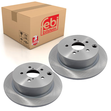 Pair of Rear Brake Disc Fits Subaru OE 26700FJ000 Febi 108521