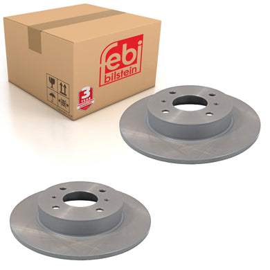 Pair of Rear Brake Disc Fits Nissan OE 4320699J04 Febi 108536