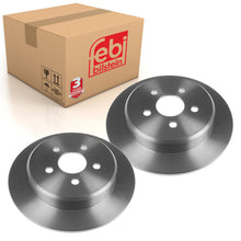 Load image into Gallery viewer, Pair of Rear Brake Disc Fits Chrysler OE 05085651AB Febi 108541