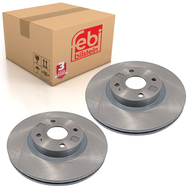 Pair of Front Brake Disc Fits Mazda OE N06Y3325X Febi 108544