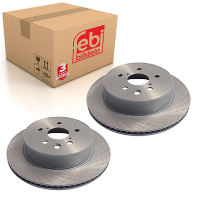 Pair of Brake Disc Fits Toyota Crown Majesta 4x4 Mark 4x4 Febi 108546