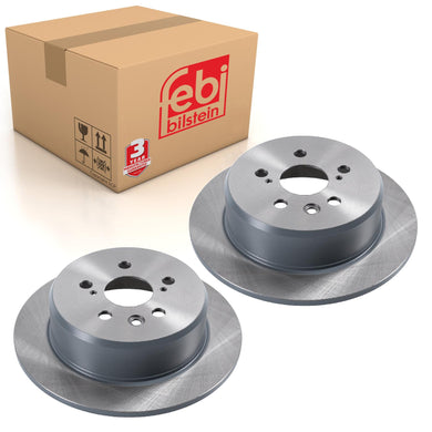 Pair of Rear Brake Disc Fits Toyota OE 4243120360 Febi 108561