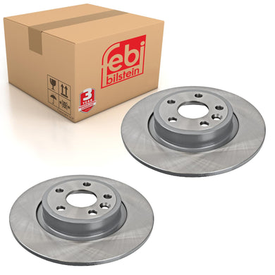 Pair of Rear Brake Disc Fits Land Rover OE LR 061388 Febi 108577