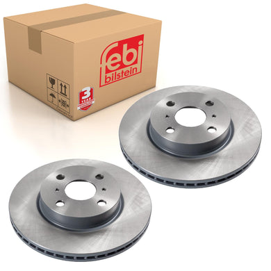 Pair of Front Brake Disc Fits Toyota OE 4351274010 Febi 108587