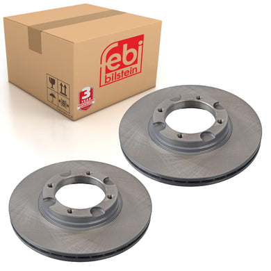 Pair of Brake Disc Fits Hyundai OE 5171221350 Febi 108597