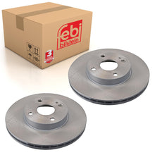 Load image into Gallery viewer, Pair of Front Brake Disc Fits Mazda OE N0263325XC Febi 108607