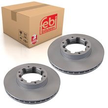 Load image into Gallery viewer, Pair of Front Brake Disc Fits Nissan OE 40206F3901 Febi 108611