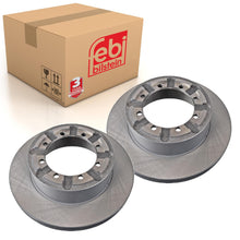 Load image into Gallery viewer, Pair of Rear Brake Disc Fits Nissan OE 432079X100 Febi 108615